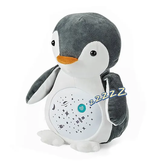 Wholesale Walking Singing Educational Customized Plush Sensory Baby Penguin Animal Toy with Light Music