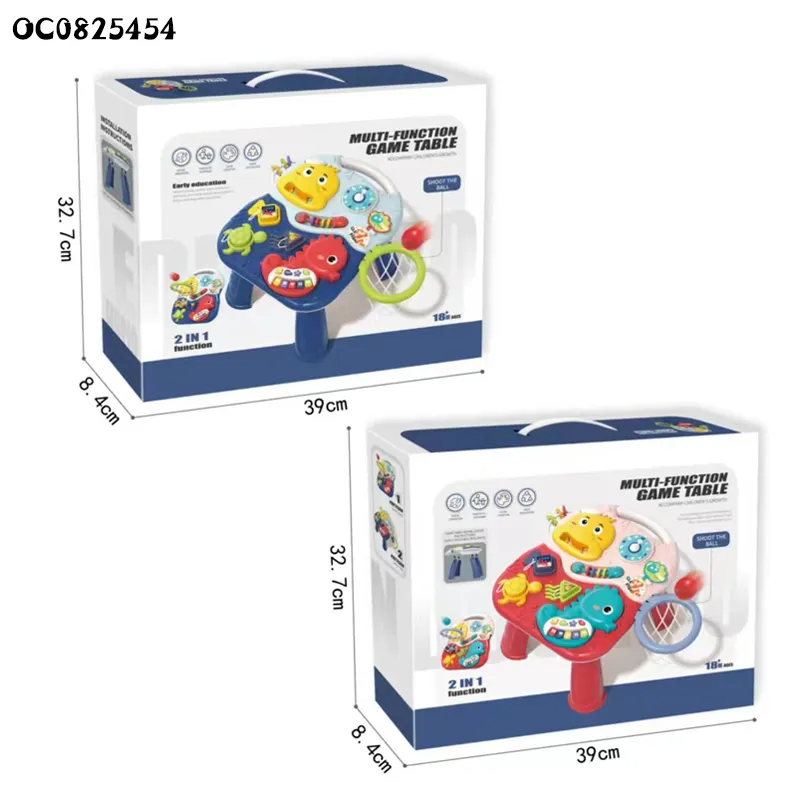 Wholesale Childhood Interactive Education Montessori Baby Basketball Hoop Electronic Game Table Toy