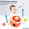 Wholesale Children Happy Musical Toys Educational Hand Bells Rattle Drum