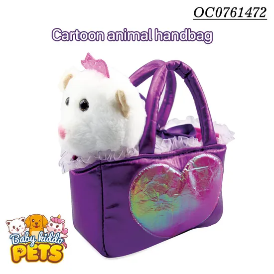 Wholesale Children High Quality Baby Cute Soft Handbag Cat Stuffed Animal Plush Toy for Kids