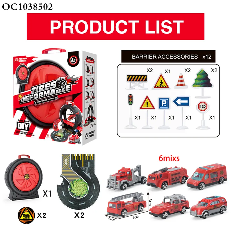 Wholesale Children Diecast Metal Track Parking Car Kids Race Track Toys Alloy Car