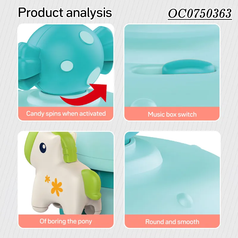 Wholesale Popular Animal Education Baby Cartoon Plastic Wind up Custom Toy for Kids