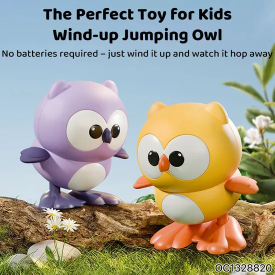 Wholesale Crawling Baby Cheap Small Toys Plastic Wind up Owl Animals Bird Toy