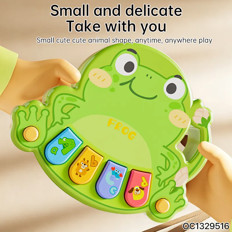 Wholesale Baby Kids Musical Educational Animal Farm Electronics Music Piano Light-up Keyboard Toy for Christmas Birthday