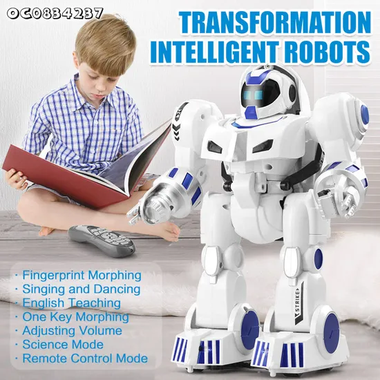Wholesale Plastic Interactive Intelligent Smart Remote-Controlled Toy Robot for Kids