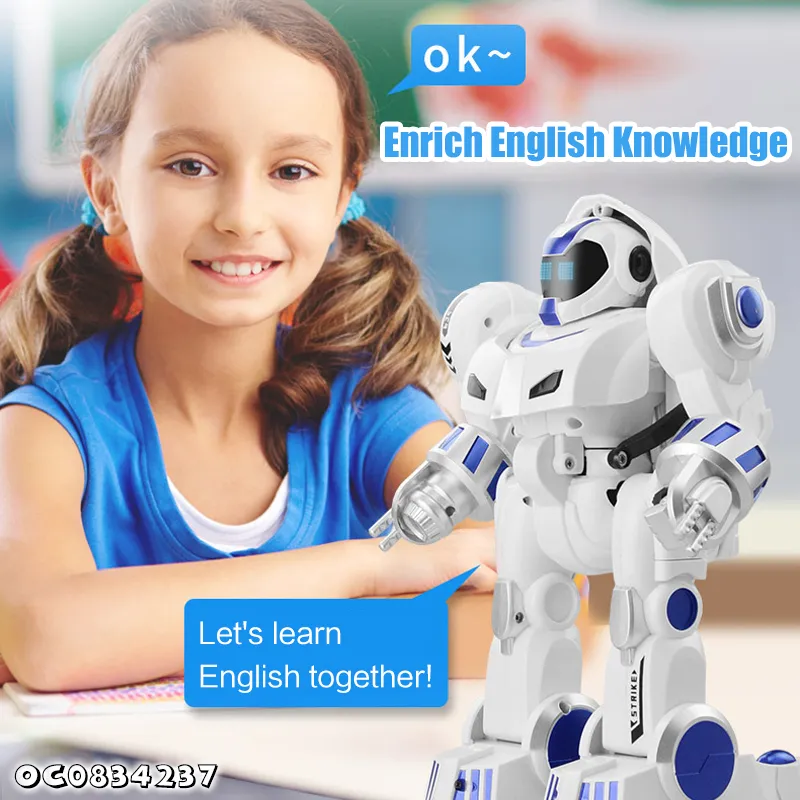 Wholesale Plastic Interactive Intelligent Smart Remote-Controlled Toy Robot for Kids