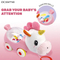 Wholesale Educational Learn to Walk Rope Pull Car Custom Horse Stuffed Animal Soft Horse Plush Toys