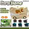 Wholesale Plastic Miniature Dinosaur Model Freewheel Toys Dinosaur Mini Cars Set for Children Kids with Light and Sound