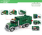 Wholesale Friction Educational Small Truck Plastic Kids Toy with Light Sound