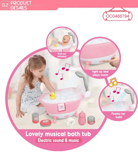 Wholesale Miniature Furniture B/O Plastic Bath Toy Doll House Children's Best Play Set