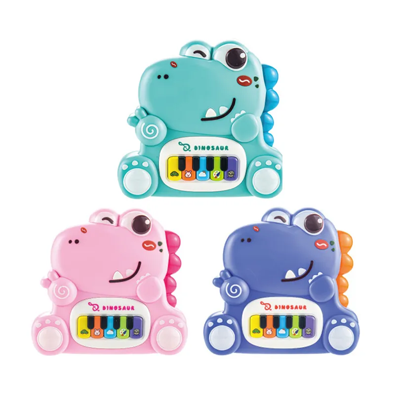 Wholesale Musical Instrument Battery Operated Baby Electric Piano Rainbow Keyboard Toys with Music for Children Baby