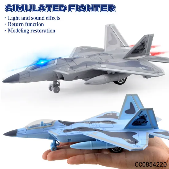 Wholesale Mini Metal Plane Metal Diecast Toys Model with Light Music