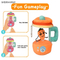 Wholesale Stuffed Custom Kids Kitchen Set Pretend Play Stuffed Plush Carrot Juicer Pull Line Spinning Toys