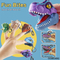 Wholesale Plastic Head Key Chain Pull Back Dinosaur Car Toys for Kids