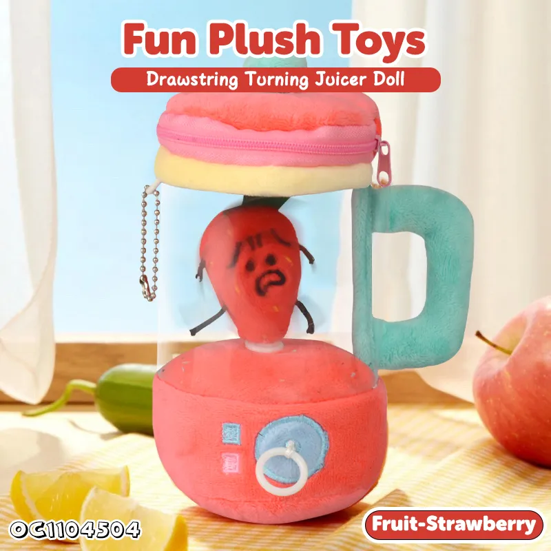 Wholesale Children Stuffed Pretend Play Preschool Custom Design Weighted Plush Juicer Toy