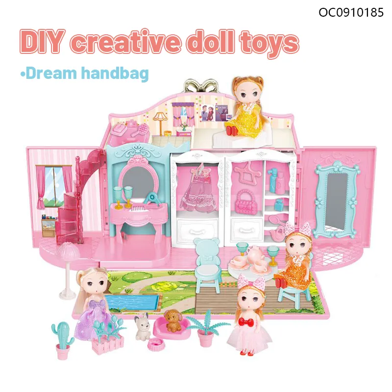Wholesale Children's Dress Model Set Baby Girl Toys DIY Miniature Doll House Set