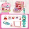 Wholesale Miniature DIY Creative Plastic Castle Building Blocks Mini Doll House Miniatures Furniture