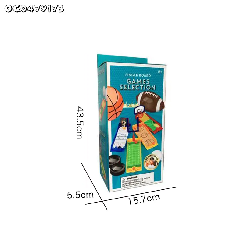 Wholesale 4 in 1 Interactive Custom Toy Basketball Stress Relief Finger Family Tabletop Board Sport Games