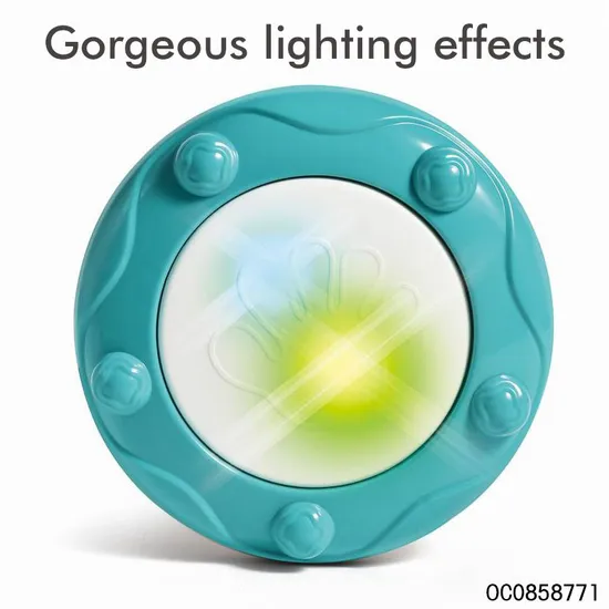 Wholesale Plastic Children Baby Happy Musical Instrument Hand Drum with Light