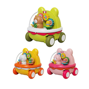 Wholesale Friction Funny Cartoon Construction Mini Car Small Plastic Toy Set for Child