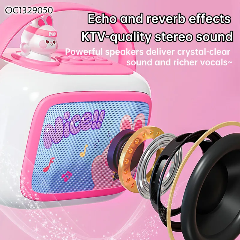 Wholesale Battery Operated Handheld Electronic Portable Speaker Kids Musical Wireless Karaoke Microphone