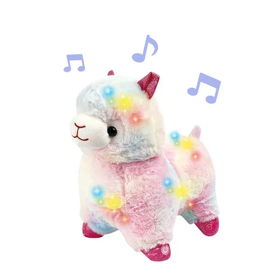 Wholesale Christmas Gift Large Plush Custom Stuffed Animal Electronic Pet Toys with Light