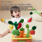 Wholesale Stuffed Baby Early Educational Soft Baby Soft Plush Vegetable and Fruit Sensory Toys