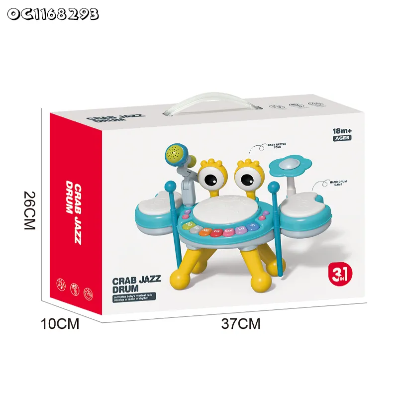 Wholesale Plastic Hot Sale Children Music Instrument Kids Electronic Montessori Educational Piano Drum Toy