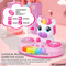 Wholesale Musical Plastic Cartoon Instruments Electronic Keyboards Music Piano Hand Drum Toy with Light up and Music