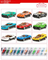 Wholesale Diecast Miniature Metal Model 20 Pieces Wheel Car Small Diecast Toy Car for Kids