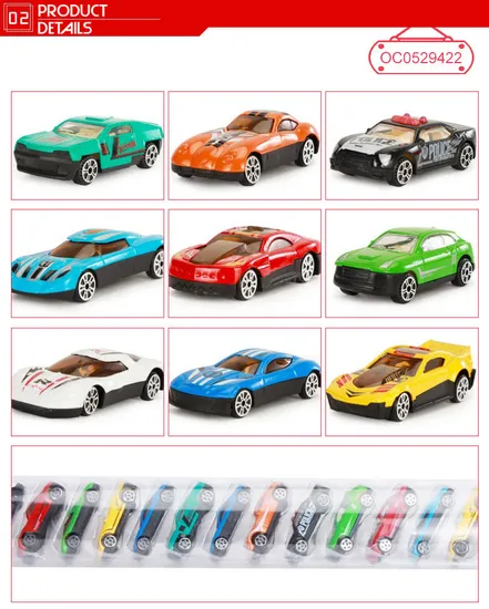 Wholesale Diecast Miniature Metal Model 20 Pieces Wheel Car Small Diecast Toy Car for Kids