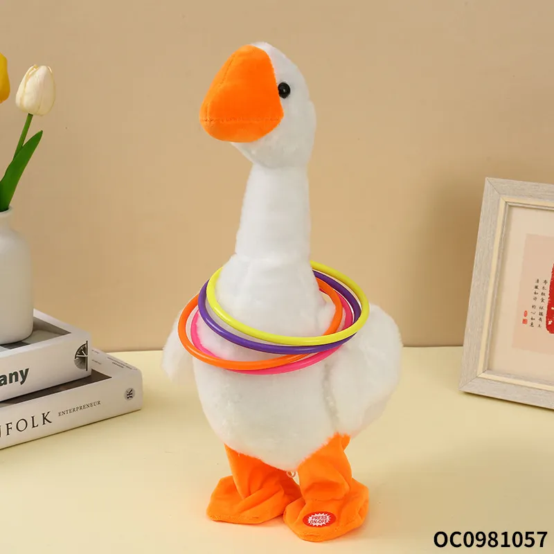 Wholesale Children Interactive Plastic Battery Operated Goose Stuffed Animal Plush Toy