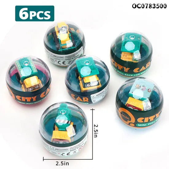 Wholesale City Custom Engineering Mini Pull Back Toy Car Small Toy Truck Model