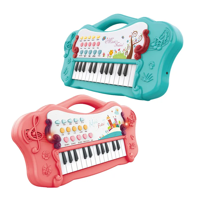 Wholesale Sensory Kids Montessori Toys Electronic Mini Piano Keyboard Music Instrument Musical Keyboard for Kids