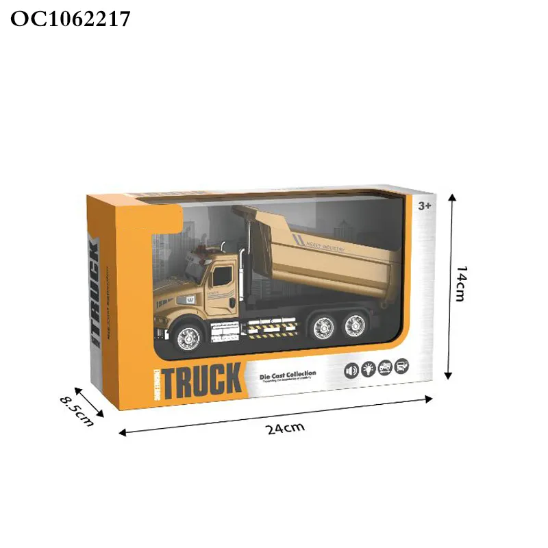 Wholesale Diecast Lighted up Montesorri Construction Metal Truck Die Cast Toy for Kid