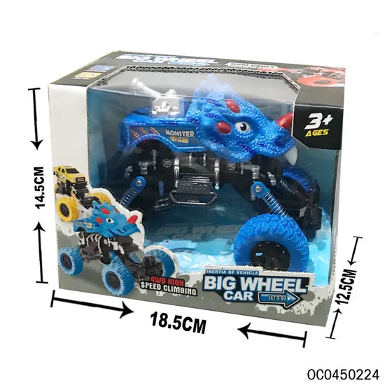 Wholesale Small Dinosaur Pull Back Plastic Car Model Plastic Toy Cars for Kids