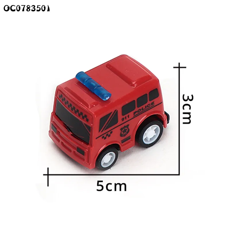 Wholesale Construction Pull Back Small Red Car Kids Fire Engine Truck Toys Set