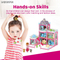 Wholesale Educational Doll House Model City Buildings Toddler Miniature Bunny Family Dollhouse Toys
