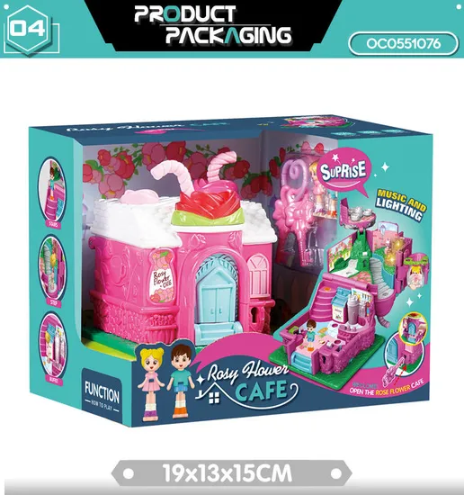 Wholesale Children Birthday Gifts Princess Doll House Kids Toys with Light Music