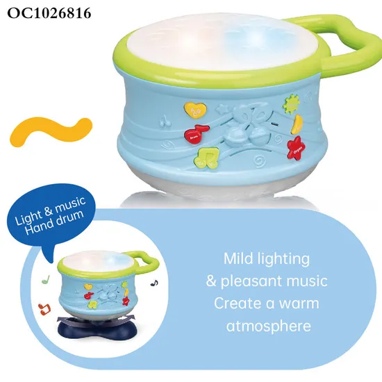 Wholesale Plastic Happy Montessori Hand Bell Electronic Musical Instrument Music Sensory Toys Drums