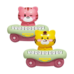 Wholesale Cartoon Tiger Toy Musical Instruments Battery Operated Toy Small Piano Keyboard Toy for Baby with Light up Music