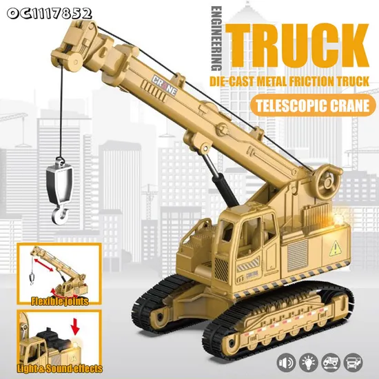 Wholesale Diecast Mini Metal Model Vehicle Metal Kids Truck Toy with Light and Music