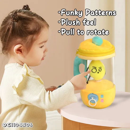 Wholesale Custom Plush Mini Lemon Juicer Machine Pretend Play Kitchen Toy