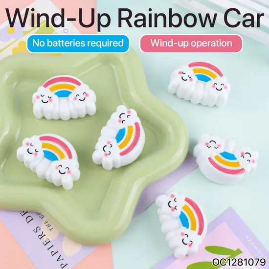 Wholesale Customized Mini Pullback Rainbow Car Plastic Cheap Toy Set
