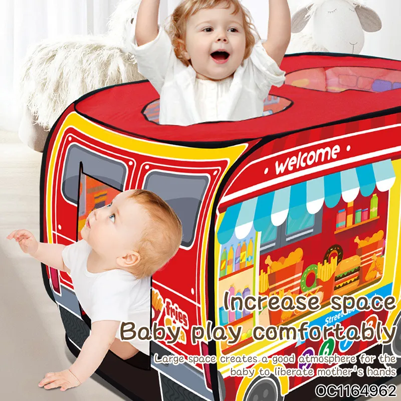 Wholesale Indoor Funny Children Pop up House Pretend Play Fast Food Kids Play Tent Playhouse
