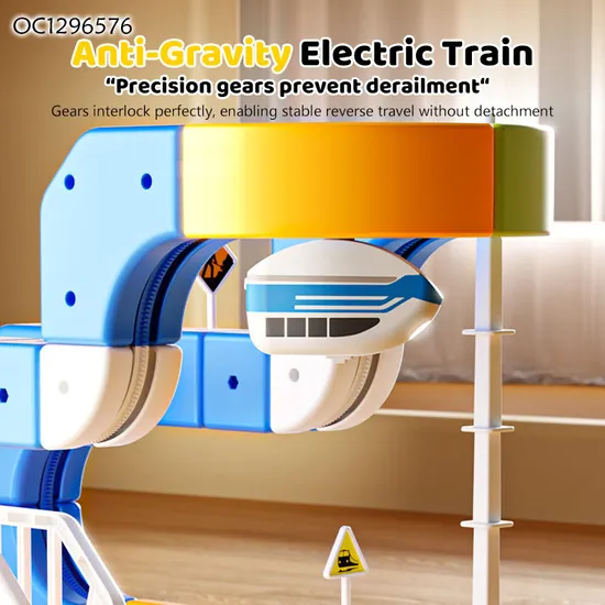 Brain Challenge Games DIY Electric Car Racing Fast Track Suspension Building Blocks Toy for Adults Children Assembly Train Track
