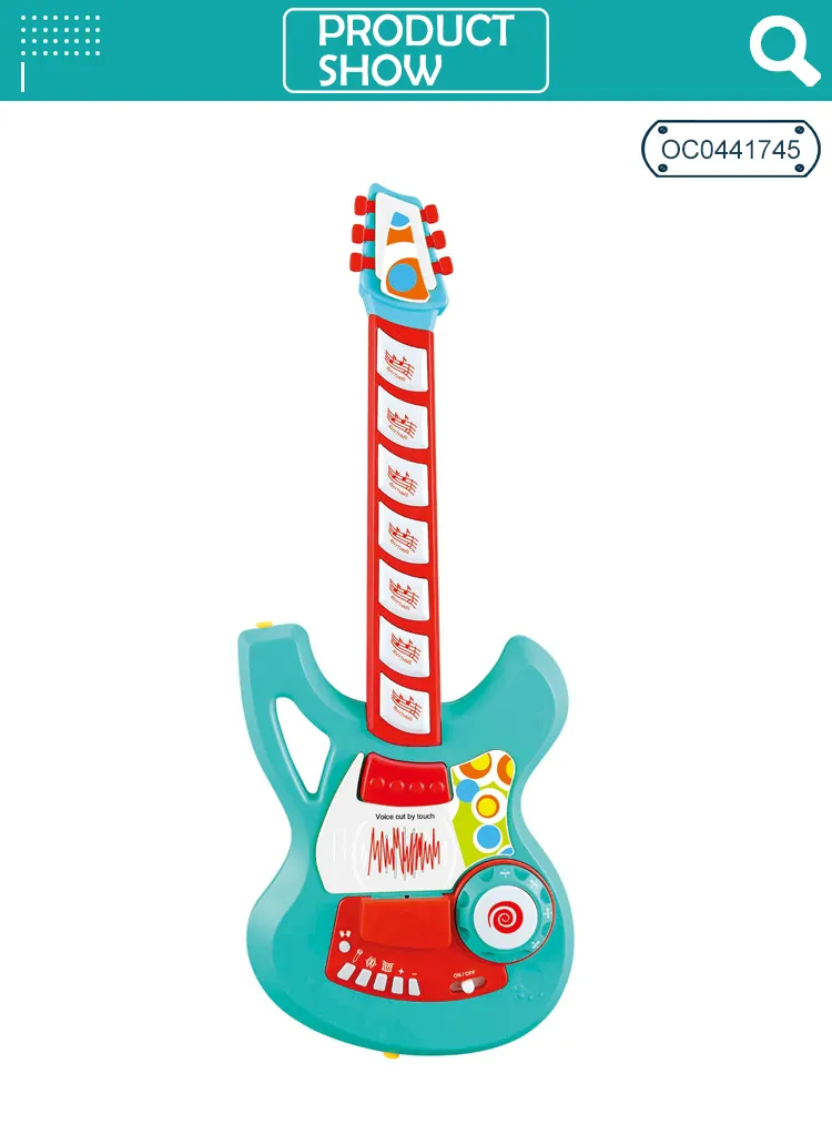 Wholesale Plastic Musical Instruments Electric Kids Music Toy Guitar for Children
