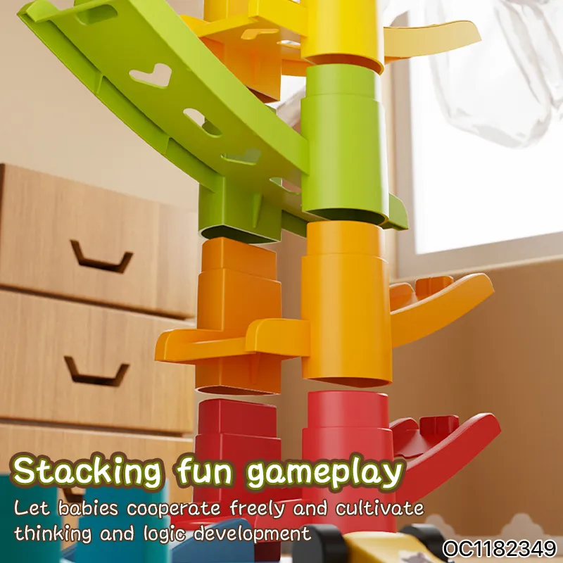 Early Educational Toys Eye Hand Coordination New Baby Sliding Car Track Assembly Toy for Baby