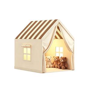 Wholesale Indoor Children Plastic Baby Role Indoor Playground for Kids Camping Playhouse with LED Light