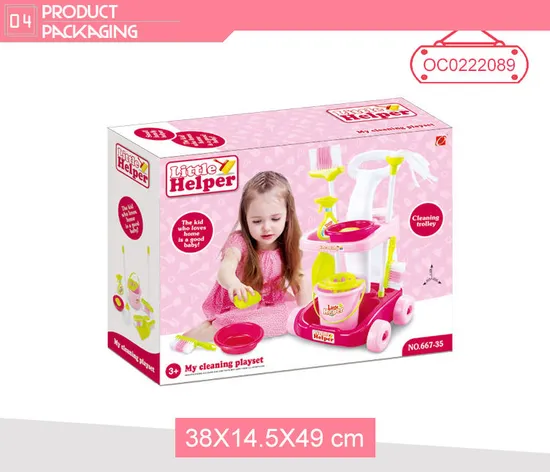 Wholesale Pretend Plastic Children House Cleaning Play Toy Sets for Kids